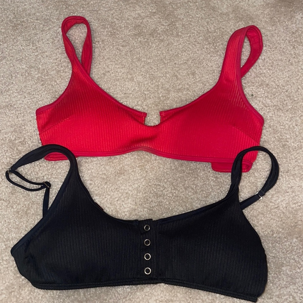 Hollister Ribbed Bikini tops Bundle